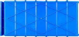 Контейнер полочный пластиковый, 400x185x100 мм, 7.4 л, синий [6003]
